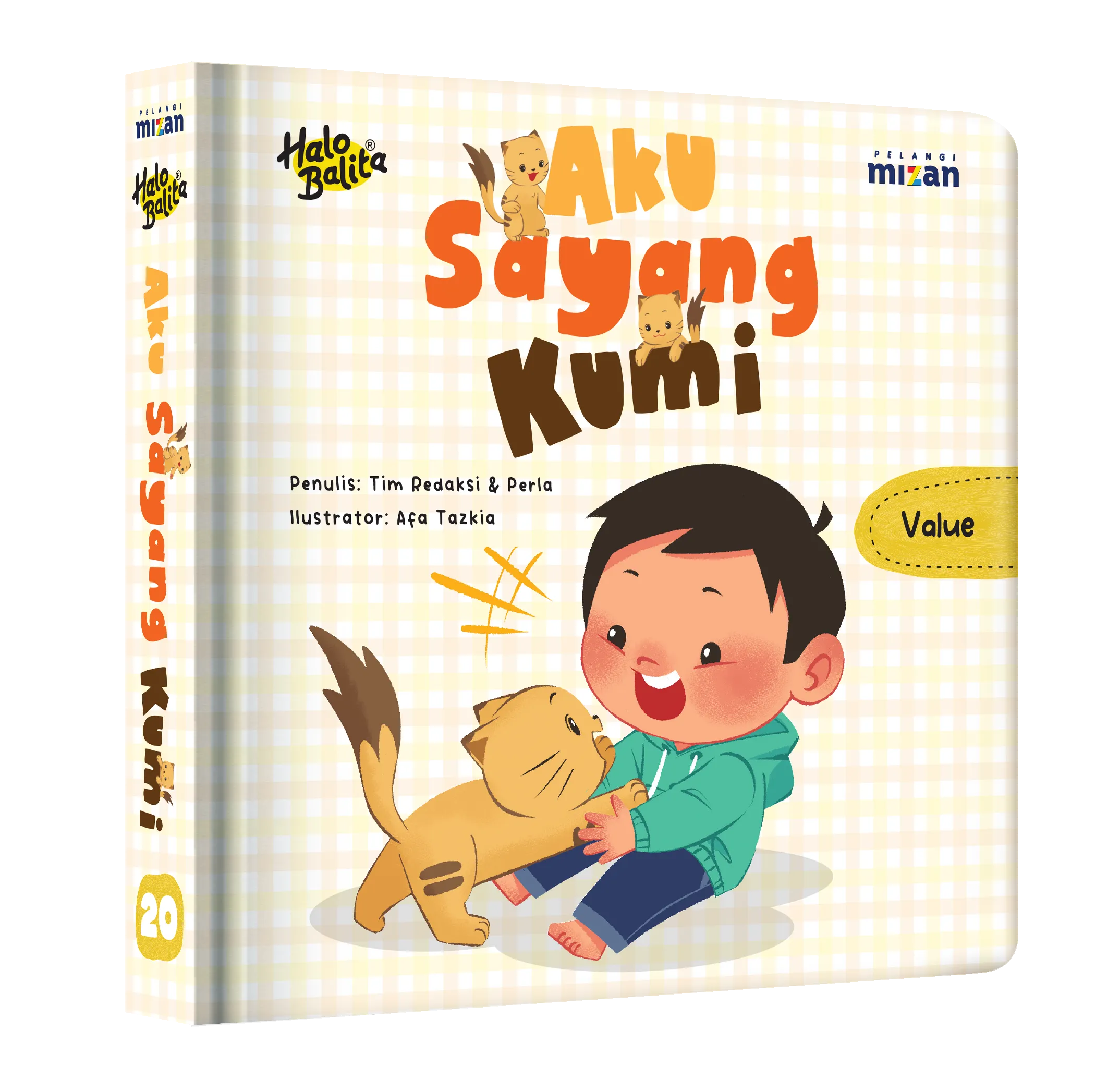 Mockup buku Halo Balita: Aku Sayang Kumi