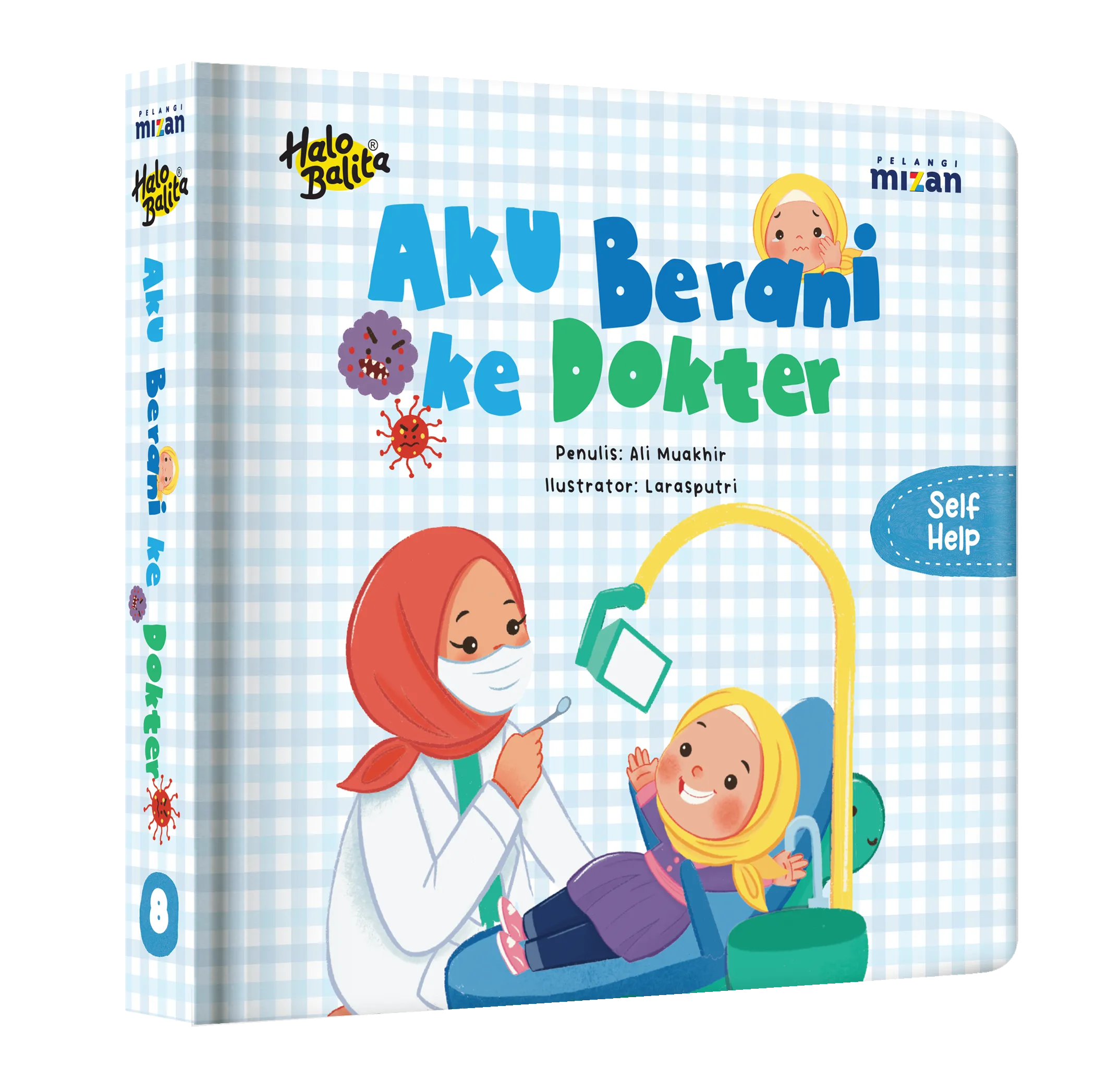 Mockup buku Halo Balita: Aku Berani ke Dokter
