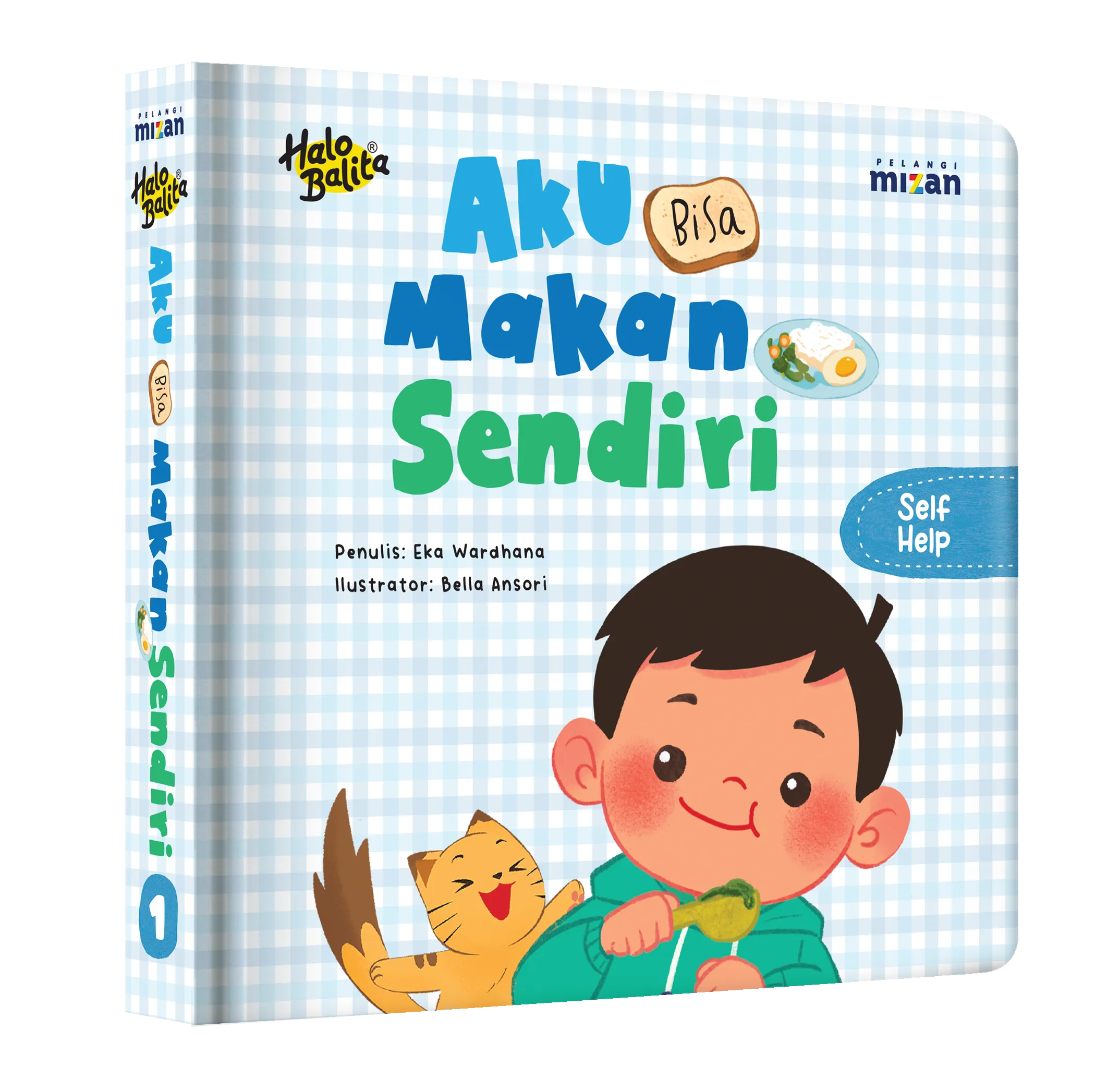 Mockup buku Halo Balita: Aku Bisa Makan Sendiri