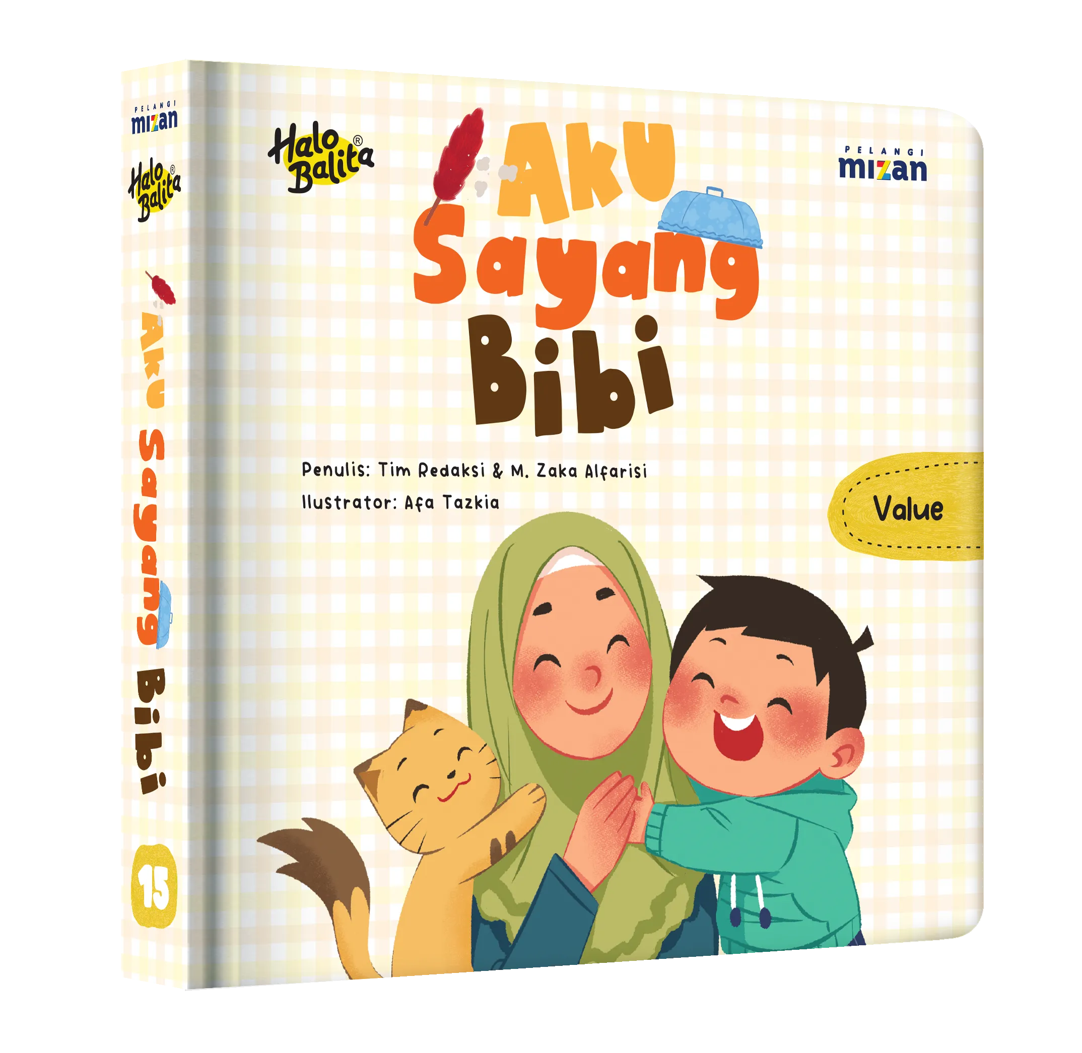 Mockup buku Halo Balita: Aku Sayang Bibi