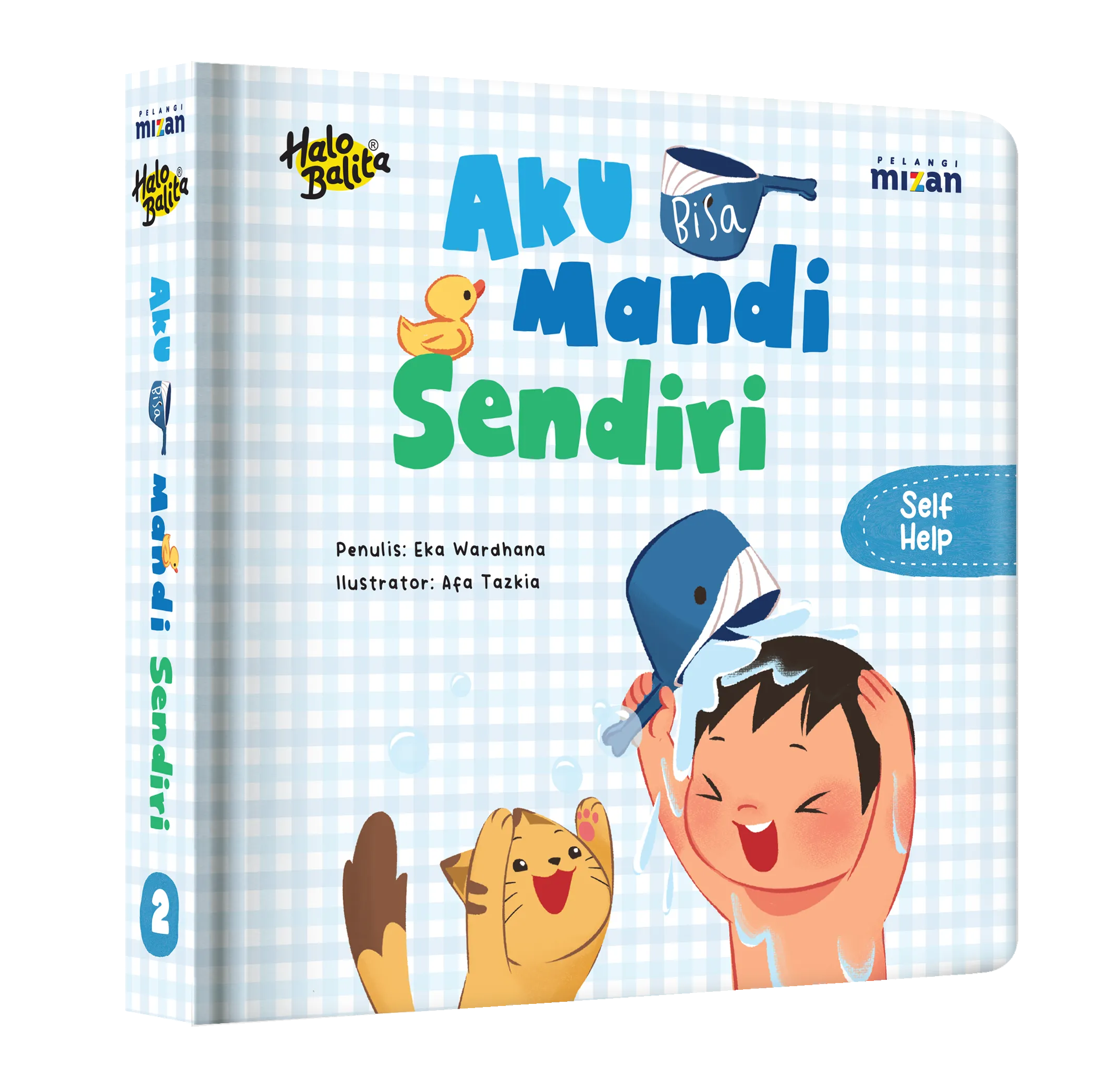 Mockup buku Halo Balita: Aku Bisa Mandi Sendiri