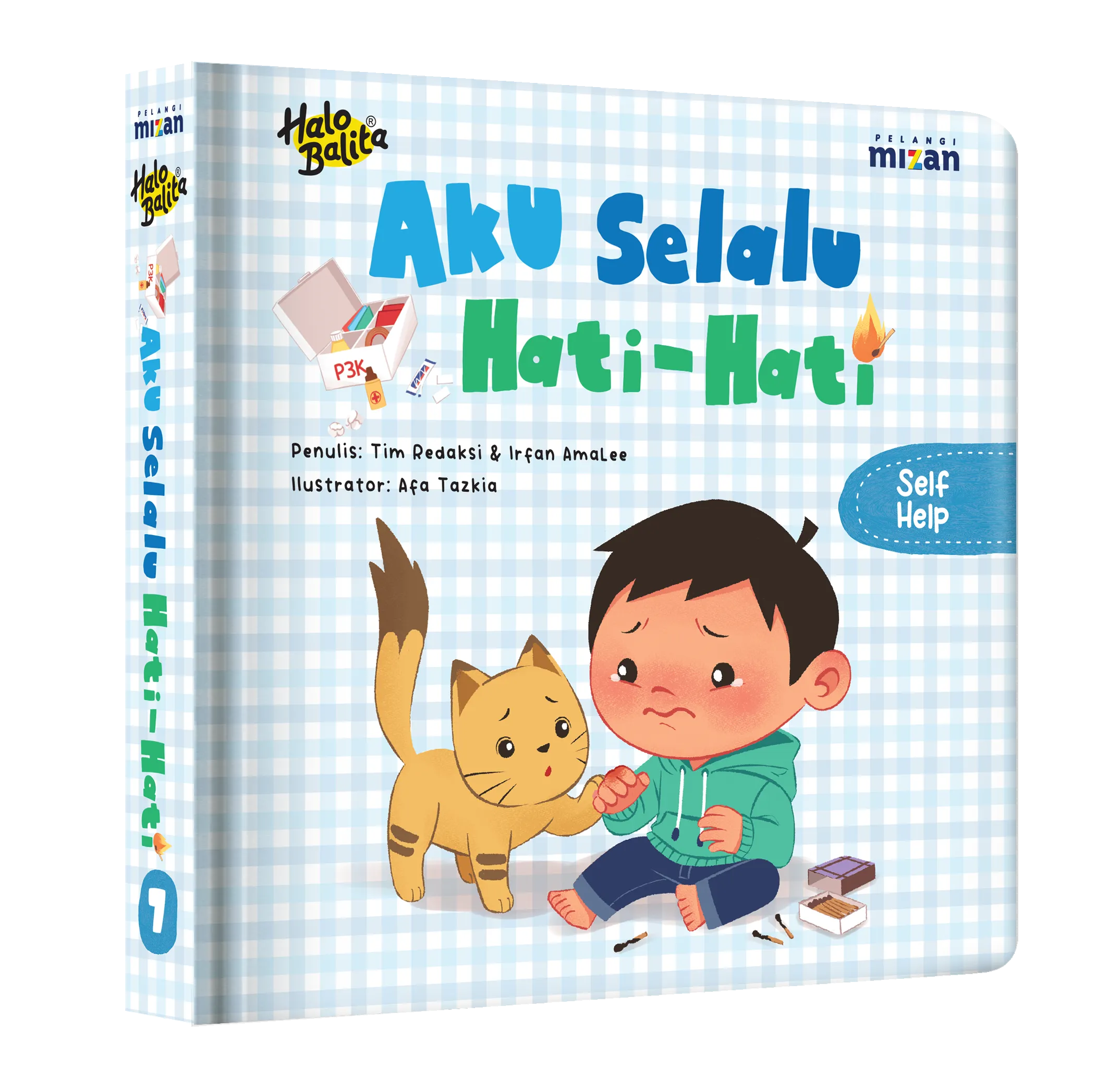 Mockup buku Halo Balita: Aku Selalu Hati-Hati
