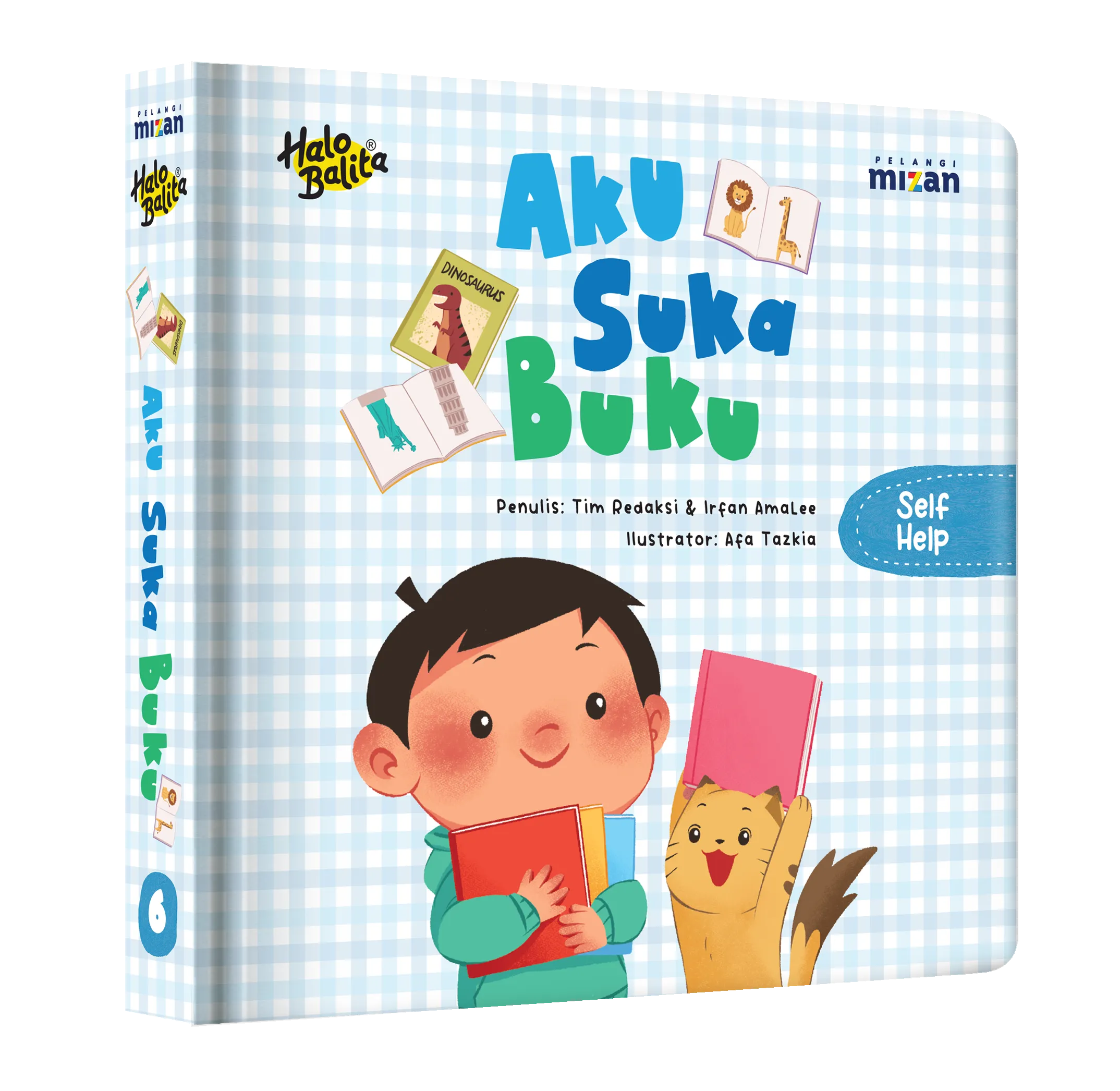 Mockup buku Halo Balita: Aku Suka Buku