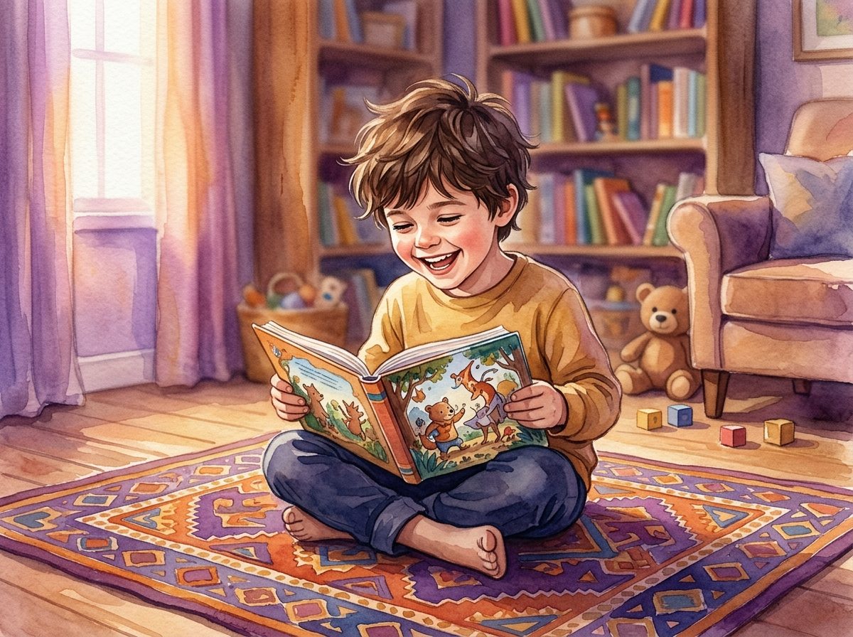 Anak membaca buku interaktif E-Pen Littlelibs